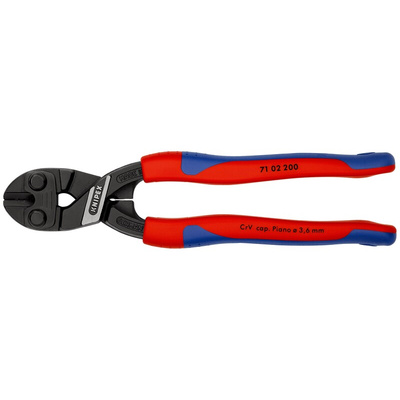 Knipex 71 02 200 200 mm Chrome Vandium Steel Compact bolt cutter