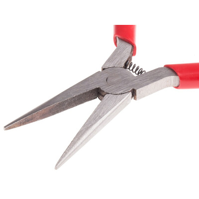 RS PRO Long Nose Pliers, 120 mm Overall, Straight Tip