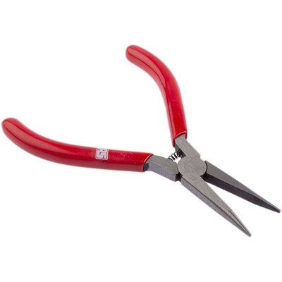 RS PRO Long Nose Pliers, 120 mm Overall, Straight Tip