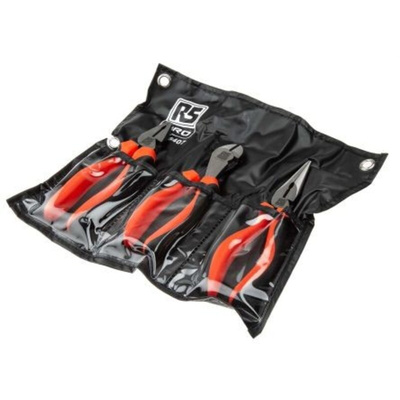 RS PRO 3-Piece Plier Set, 200 mm Overall
