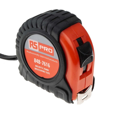 RS PRO 8m Tape Measure, Metric & Imperial