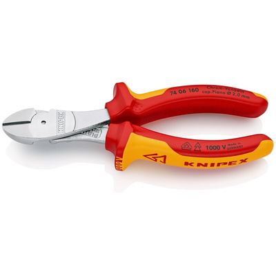 Knipex 74 06 VDE/1000V Insulated Side Cutters