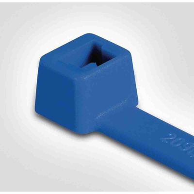 HellermannTyton Blue Cable Tie ETFE, 380mm x 7.6 mm