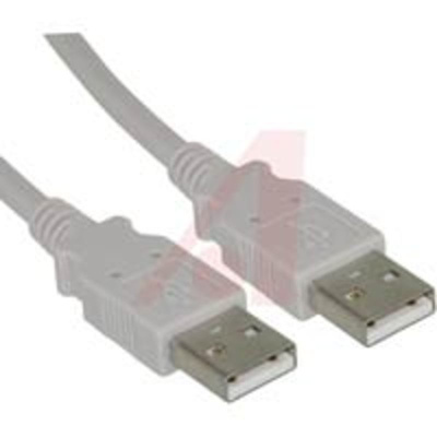 cable assembly,universal serial bus version 2.0,usb a plug to usb a plug,6 feet