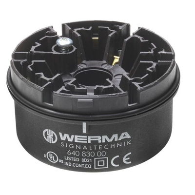 Werma 640 Series Terminal unit, 12 → 230 V ac/dc, AC/DC, IP65