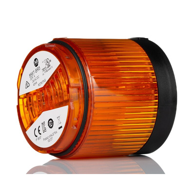 Allen Bradley 856T Series Amber Rotating Effect Beacon Tower, 24 V ac/dc, LED Bulb, AC, DC, IP66, IP67