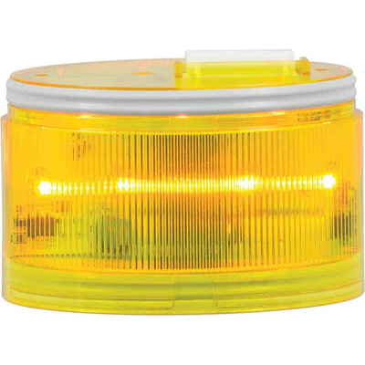 RS PRO Yellow Multiple Effect Flashing Light Element, 24 V ac/dc, 240 V ac, LED Bulb, AC, DC, IP66