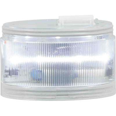 RS PRO Clear Multiple Effect Flashing Light Element, 24 V ac/dc, 240 V ac, LED Bulb, AC, DC, IP66