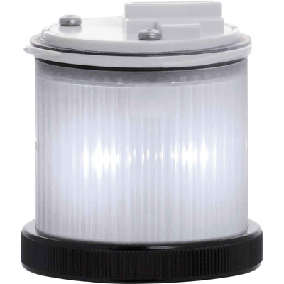 RS PRO Clear Multiple Effect Beacon Unit, 110 V ac, LED Bulb, AC, IP66