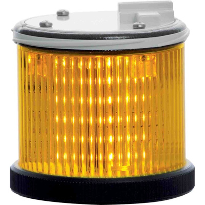 RS PRO Yellow Multiple Effect Beacon Unit, 110 V ac, LED Bulb, AC, IP66