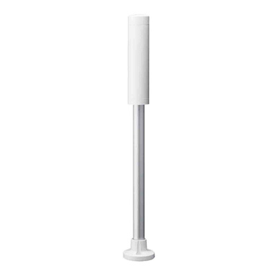 Patlite LR4 Series White Mounting Base with Tube, 100 V ac, LED Bulb, DC