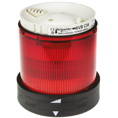 Schneider Electric Harmony XVB Series Red Steady Effect Beacon Unit, 250 V, Incandescent / LED Bulb, AC, IP65