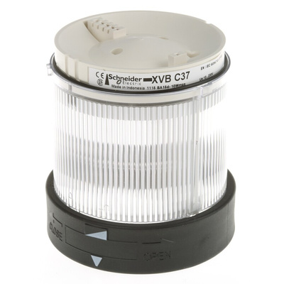 Schneider Electric Harmony XVB Series Clear Steady Effect Beacon Unit, 250 V, Incandescent / LED Bulb, AC, IP65