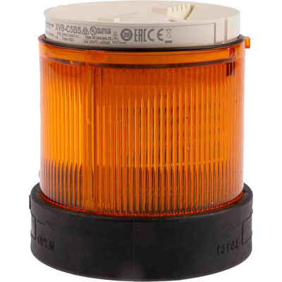 Schneider Electric Harmony XVB Series Amber Flashing Effect Beacon Unit, 24 V ac/dc, LED Bulb, AC, DC, IP65