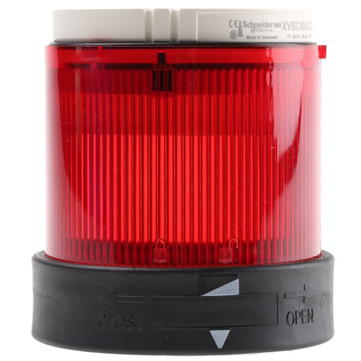 Schneider Electric Harmony XVB Series Red Flashing Effect Beacon Unit, 24 V ac/dc, Incandescent / LED Bulb, AC, DC, IP65
