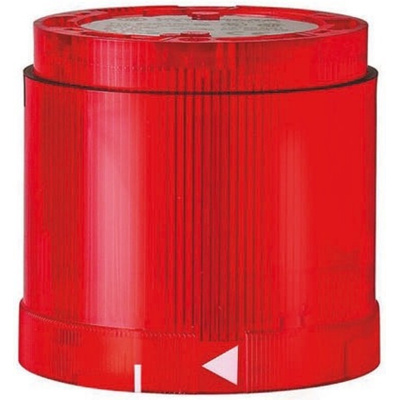 Werma 843 Series Red Rotating Effect Beacon Unit, 24 V dc, LED Bulb, AC, DC, IP54