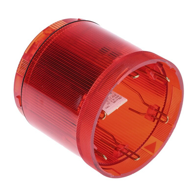 Werma 843 Series Red Steady Effect Beacon Unit, 24 V dc, LED Bulb, AC, DC, IP54