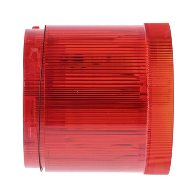 Werma 843 Series Red Steady Effect Beacon Unit, 24 V dc, LED Bulb, AC, DC, IP54