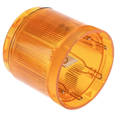 Werma 843 Series Amber Steady Effect Beacon Unit, 24 V dc, LED Bulb, AC, DC, IP54