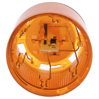 Werma 843 Series Amber Steady Effect Beacon Unit, 24 V dc, LED Bulb, AC, DC, IP54