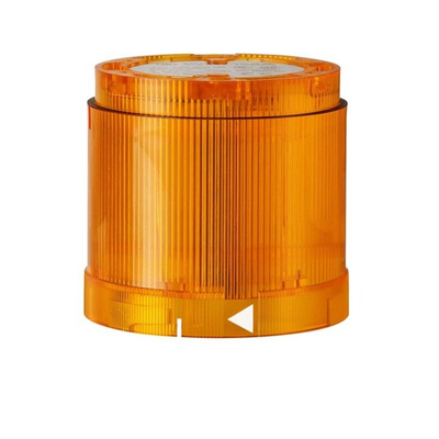 Werma 843 Series Yellow Flashing Effect Beacon Unit, 24 V dc, LED Bulb, AC, DC, IP54