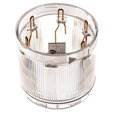 Werma KombiSIGN 70 Series Clear Steady Effect Beacon Unit, 24 V, LED Bulb, AC, DC, IP54