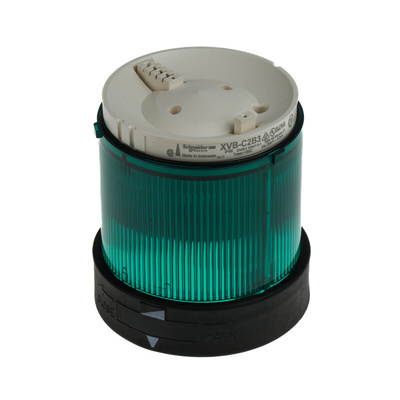 Schneider Electric Harmony XVB Series Green Steady Effect Beacon Unit, 24 V ac/dc, LED Bulb, AC, DC, IP65