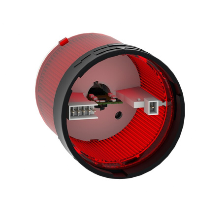 Schneider Electric Harmony XVB Series Red Steady Effect Beacon Unit, 24 V ac/dc, LED Bulb, AC, DC, IP65