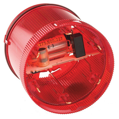 Werma 643 Series Red Flashing Effect Beacon Unit, 24 V dc, Xenon Bulb, DC, IP65