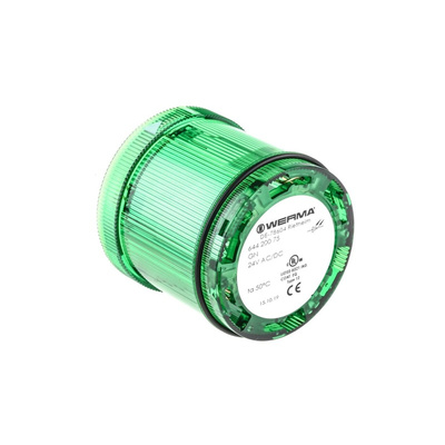 Werma KombiSIGN 71 Series Green Steady Effect Beacon Unit, 24 V, LED Bulb, AC, DC, IP65