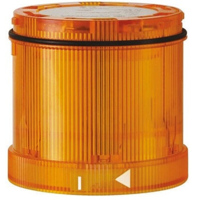 Werma 843 Series Yellow Steady Effect Beacon Unit, 24 V dc, LED Bulb, DC, IP54