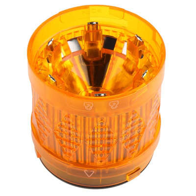 Schneider Electric Harmony XVU Series Amber Steady Effect LED Beacon, 24 V ac/dc, LED Bulb, DC, IP65