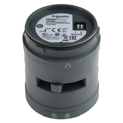 Schneider Electric Harmony XVU Series Buzzer, 24 V ac/dc, DC, IP54