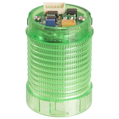 Moflash LED-MINI Series Green Steady Effect Beacon Unit for Use with LED Tower Light Eco Mini Series, 12 → 24 V