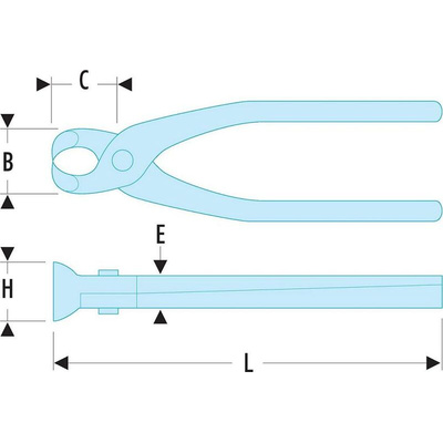 Facom 280 mm Fixer Pincers for Soft Wire