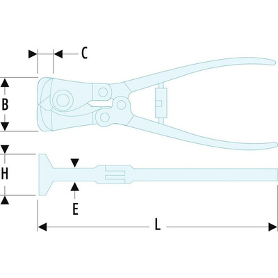 Facom 210 mm End Nippers