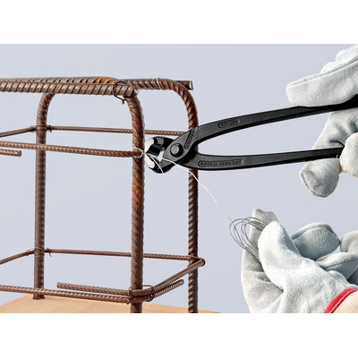 Knipex 280 mm Concreter Concreters' Nippers for Soft Steel Wire; Medium Wire; Hard Steel Wire; Steel Wire