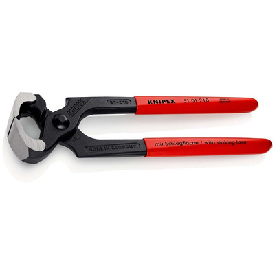 Knipex 210 mm Carpenter Hammer pincers for Soft Steel Wire; Medium Wire; Hard Steel Wire; Steel Wire