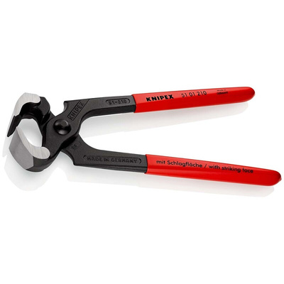Knipex 210 mm Carpenter Hammer pincers for Soft Steel Wire; Medium Wire; Hard Steel Wire; Steel Wire