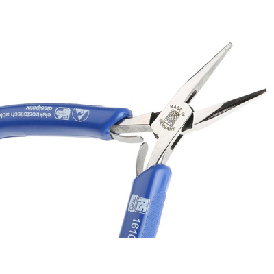 RS PRO Long Nose Pliers, 120 mm Overall, Straight Tip, ESD