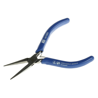 RS PRO Long Nose Pliers, 145 mm Overall, Straight Tip, ESD