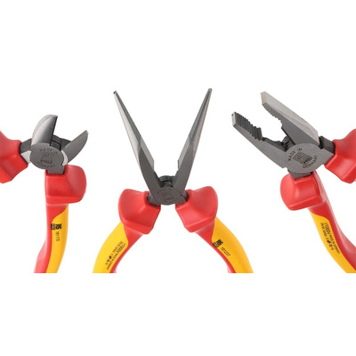 RS PRO 3-Piece Plier Set, 260 mm Overall
