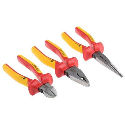 RS PRO 3-Piece Plier Set, 260 mm Overall