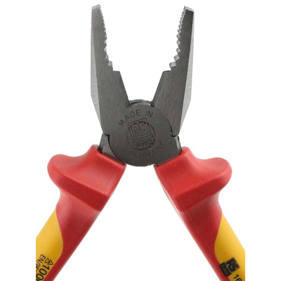 RS PRO Combination Pliers, 160 mm Overall, Straight Tip, VDE/1000V