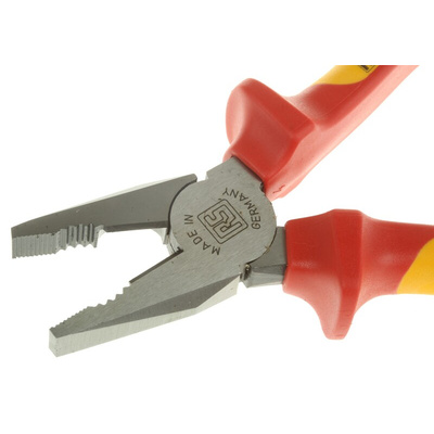 RS PRO Combination Pliers, 180 mm Overall, Straight Tip, VDE/1000V