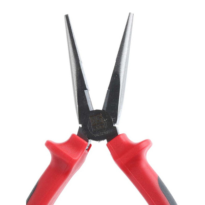 RS PRO Long Nose Pliers, 160 mm Overall, Straight Tip, 51mm Jaw
