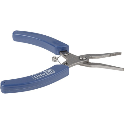 RS PRO Flat Nose Pliers, 130 mm Overall, Straight Tip, 25mm Jaw
