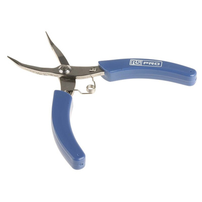 RS PRO Bent Nose Pliers, 130 mm Overall, Straight Tip, 25mm Jaw