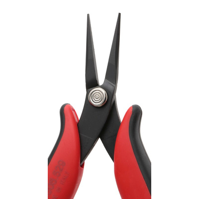 RS PRO Long Nose Pliers, 160 mm Overall, Straight Tip, 32mm Jaw