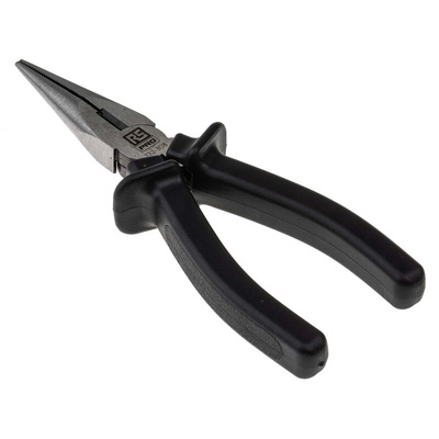 RS PRO Long Nose Pliers, 150 mm Overall, Straight Tip, 40mm Jaw